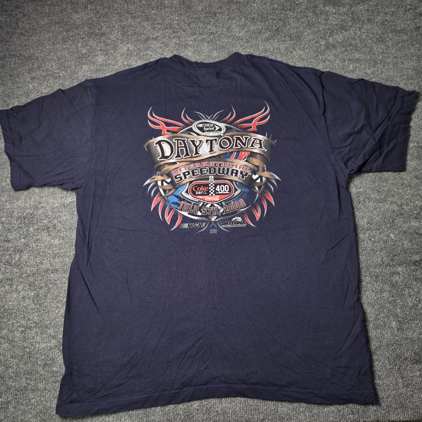 Anvil Mens Xl Daytona International Speedway 2008 Coke Zero 400 Nascar TShirt